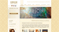 Desktop Screenshot of hotel-orion.de